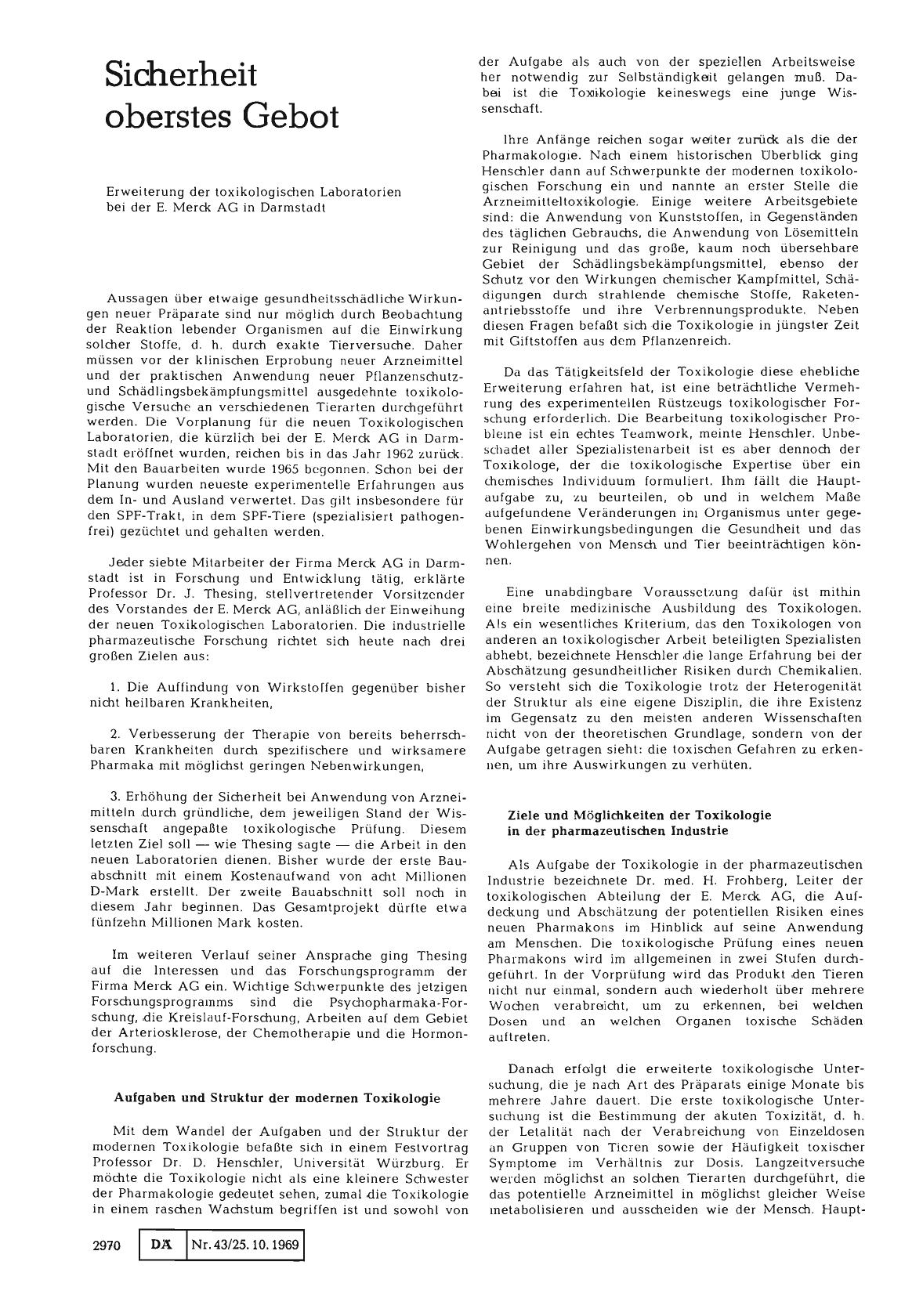 Vorschauseite 1: Sicherheit oberstes Gebot