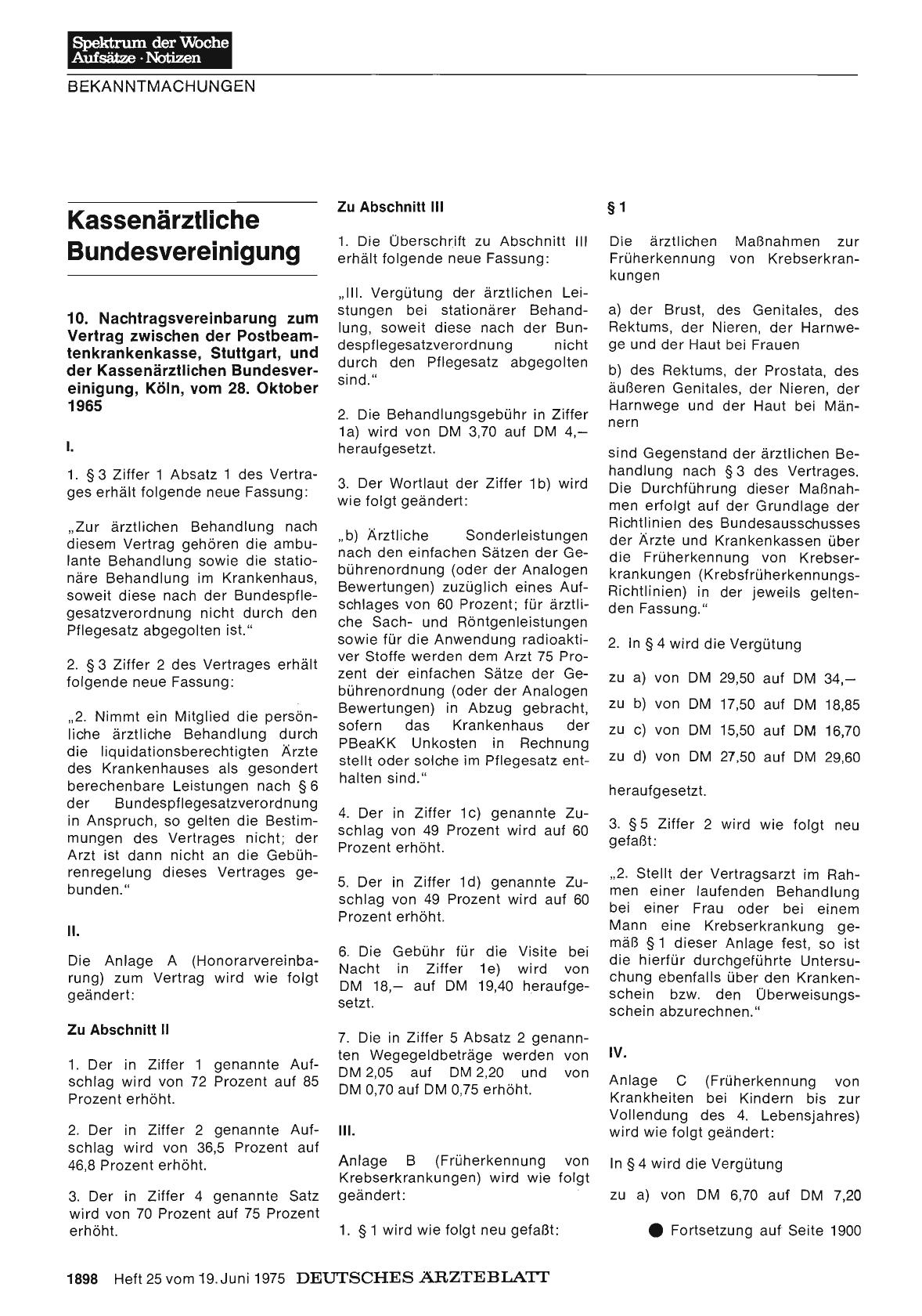 Vorschauseite 1: Kassenärztliche Bundesvereinigung