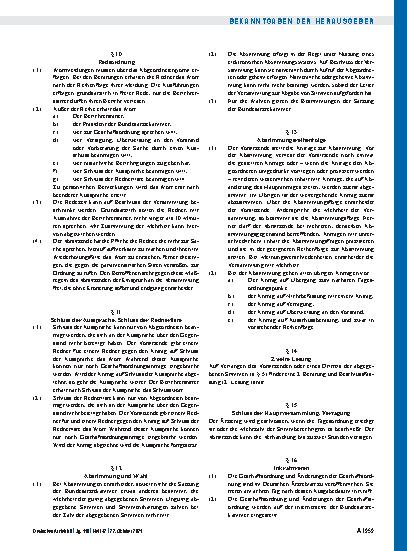 Vorschauseite 3: Geschäftsordnung des 125. Deutschen Ärztetages 2021