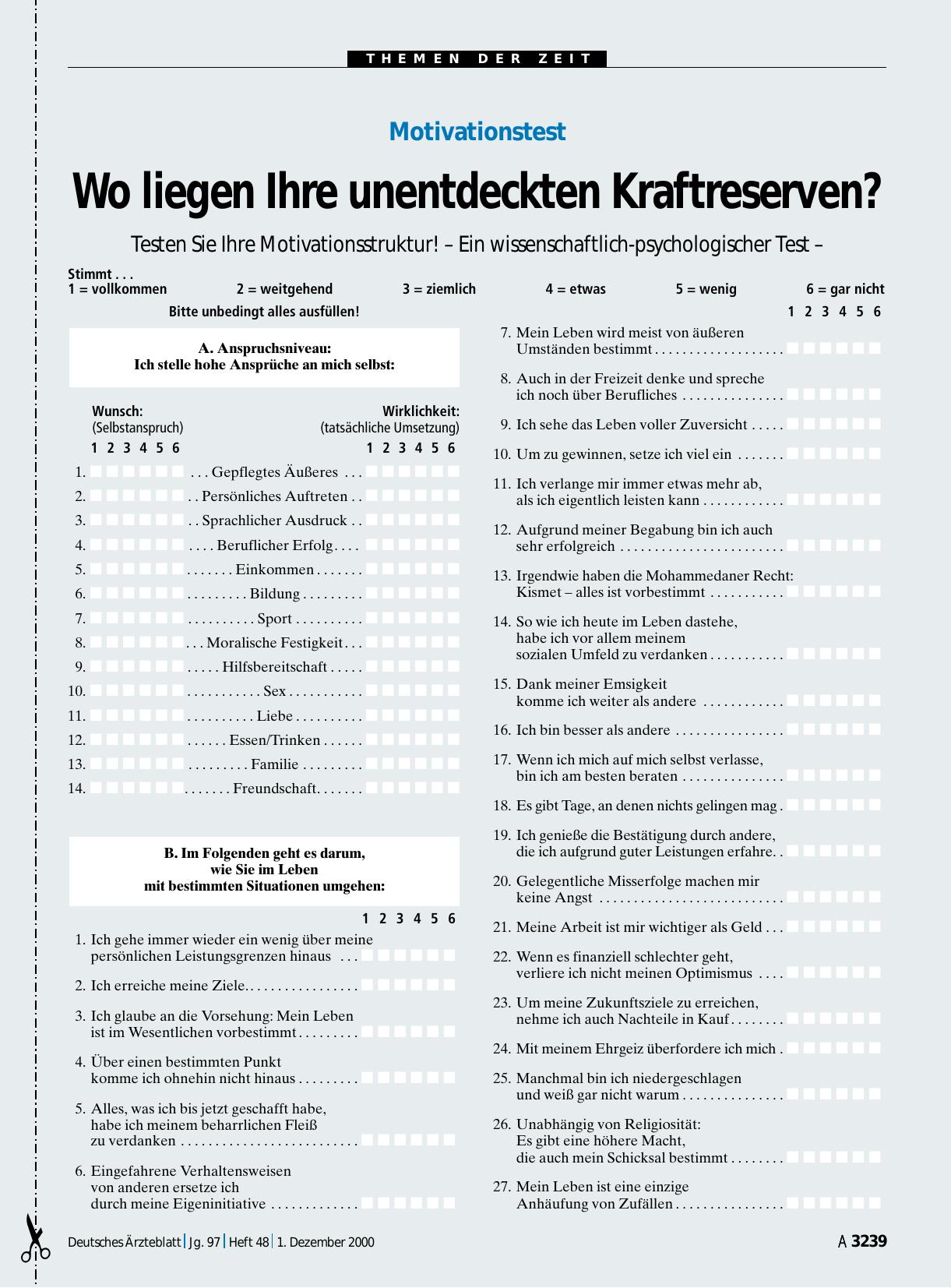 Vorschauseite 1: Motivationstest: Wo liegen Ihre unentdeckten Kraftreserven?