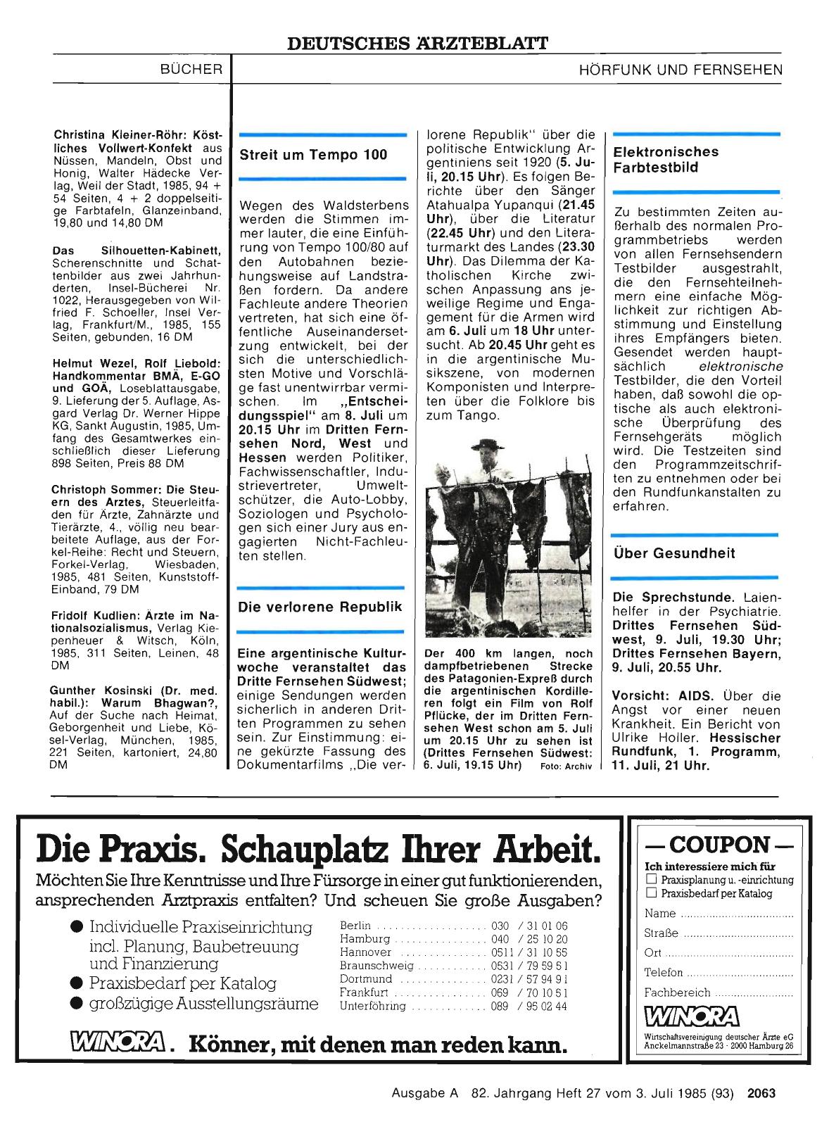 Vorschauseite 1: Streit um Tempo 100