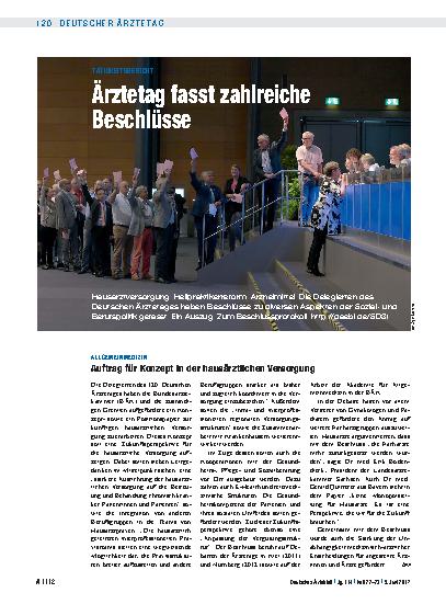 Vorschauseite 1: Allgemeinmedizin: Auftrag für Konzept in der hausärztlichen Versorgung