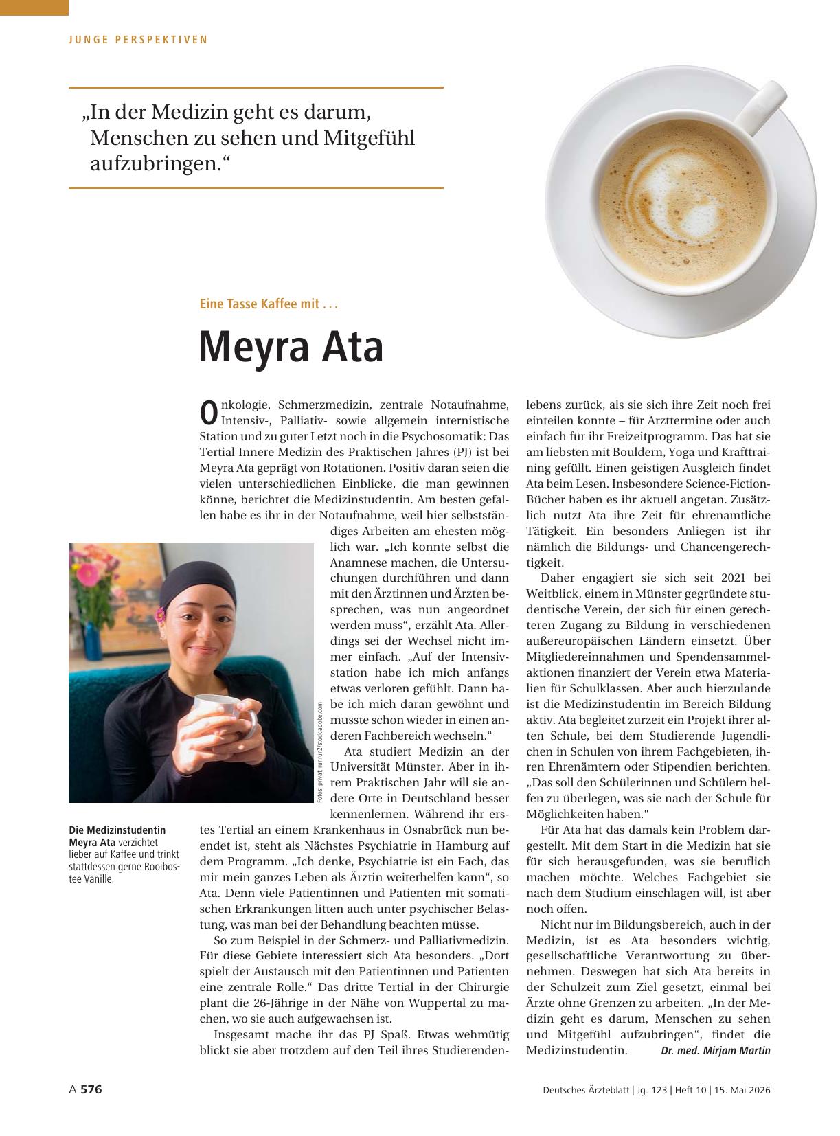 Vorschauseite 1: Eine Tasse Kaffee mit. .. Meyra Ata
