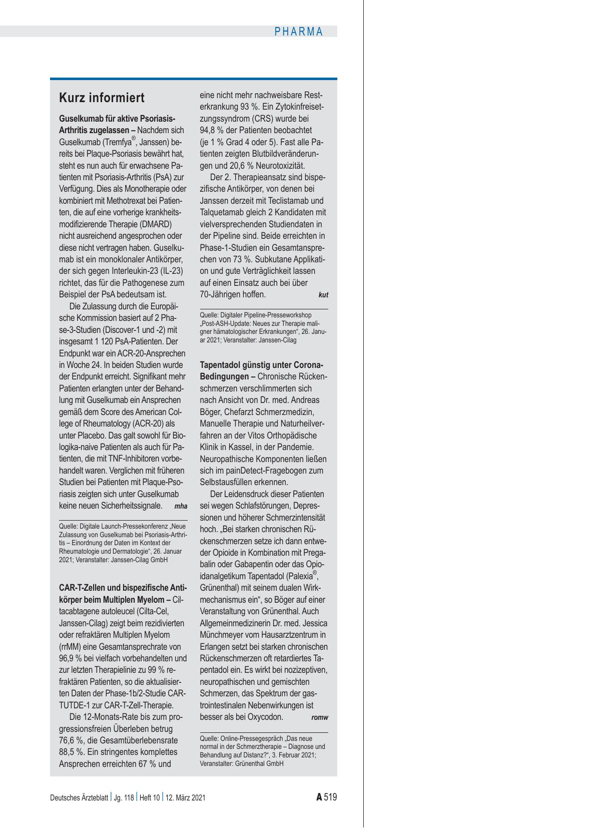 Vorschauseite 1: Kurz informiert