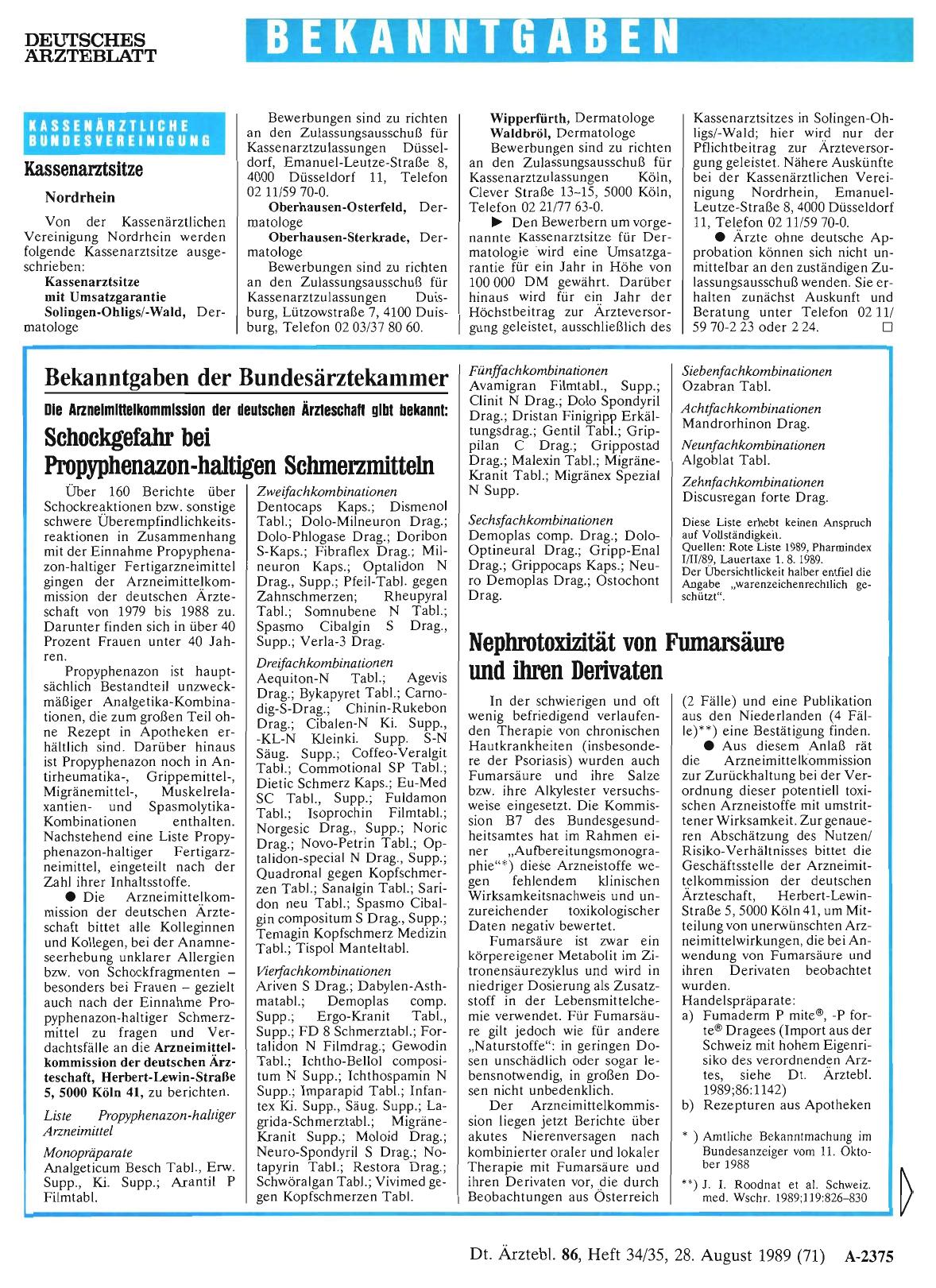 Vorschauseite 1: Kassenarztsitze