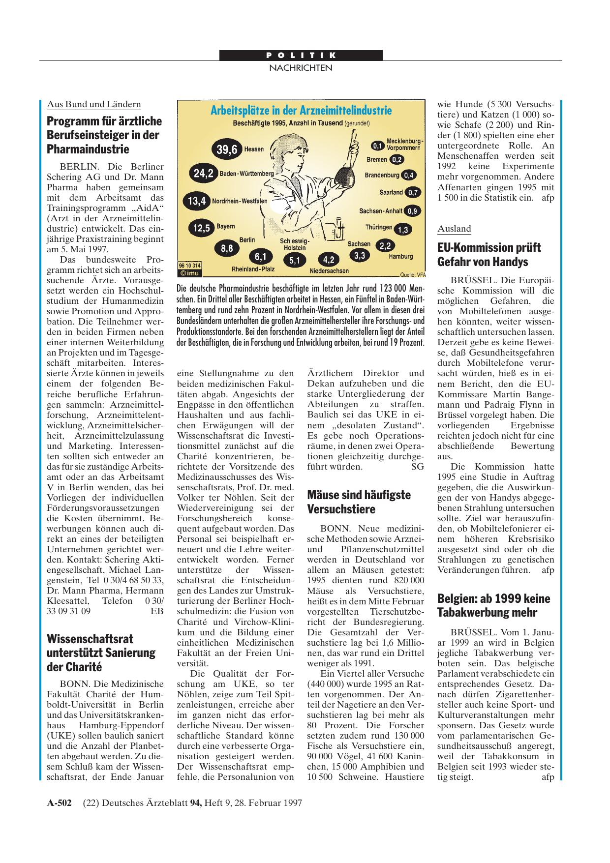 Vorschauseite 1: Wissenschaftsrat unterstützt Sanierung der Charité