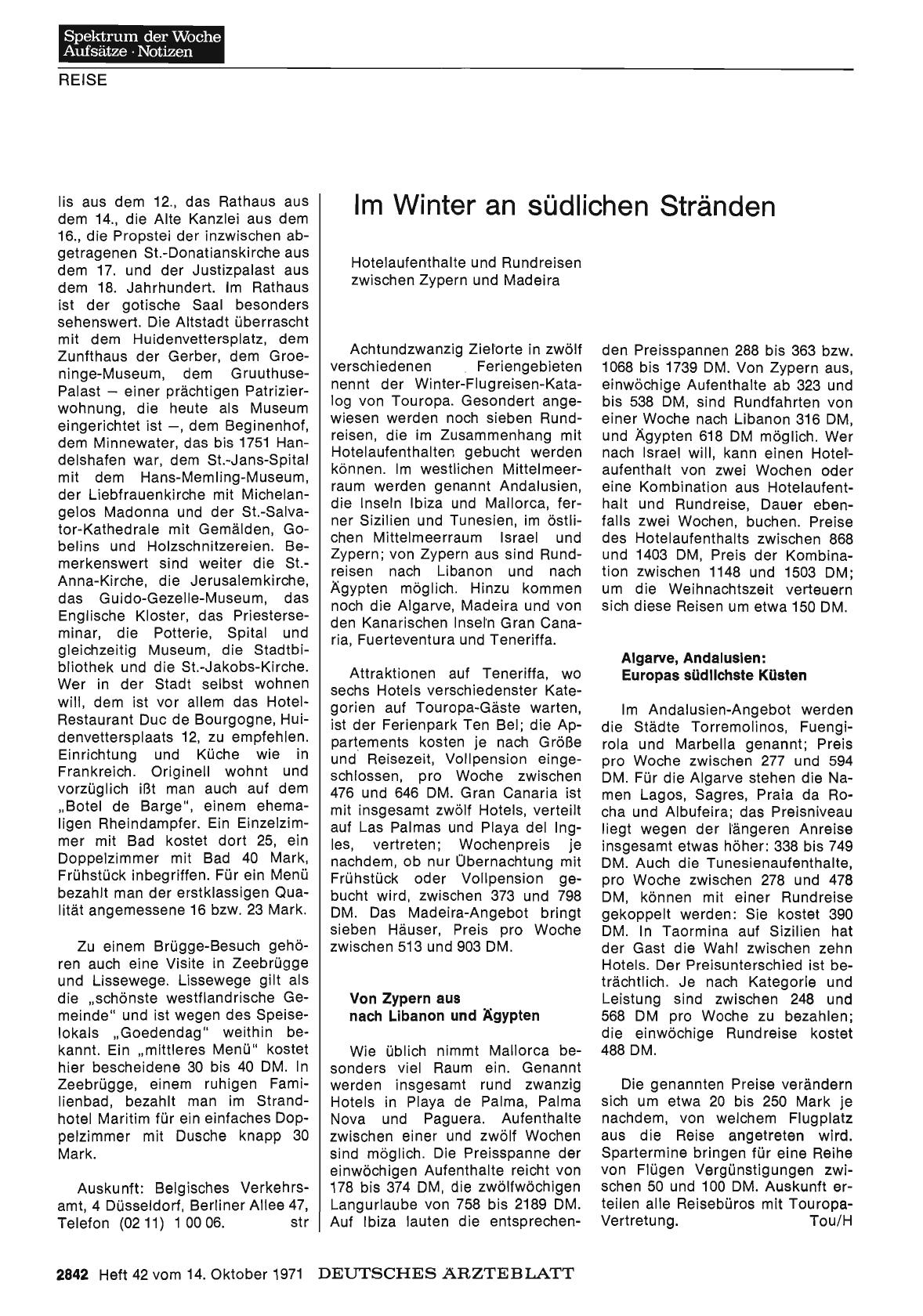 Vorschauseite 1: Im Winter an südlichen Stränden