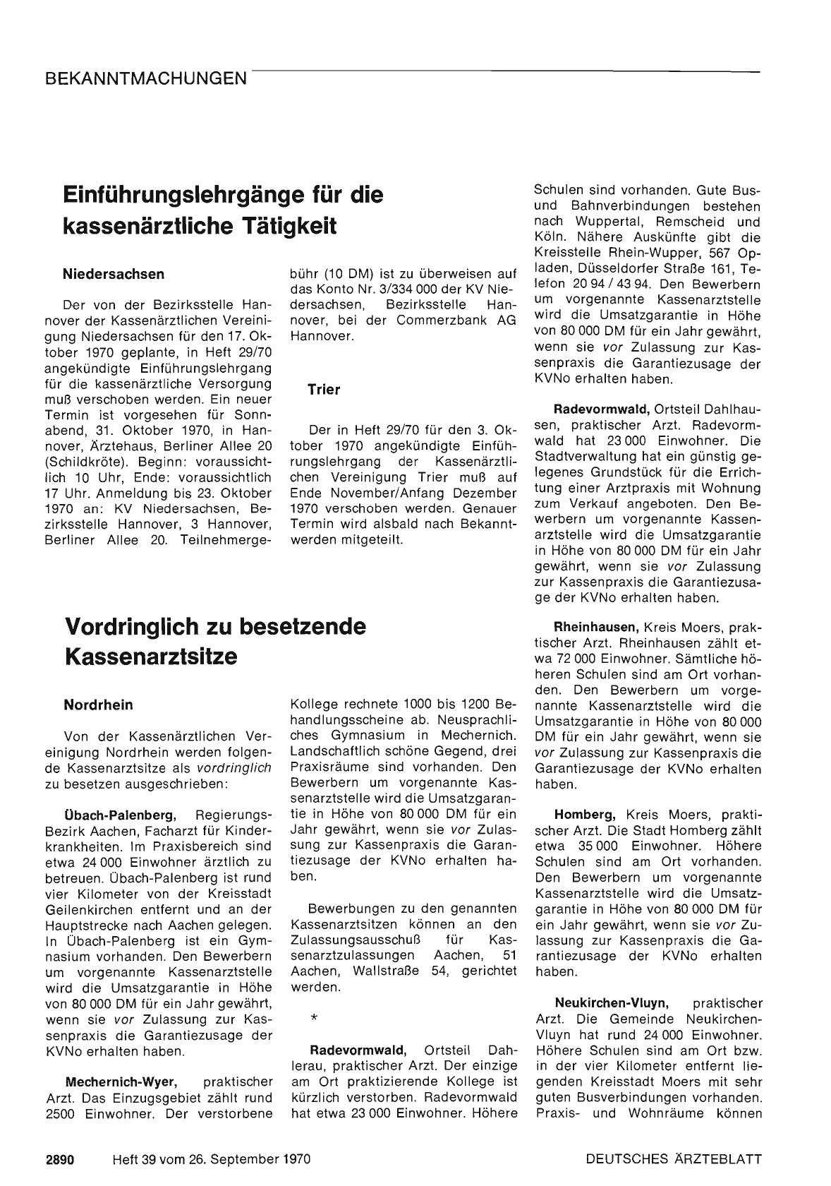 Vorschauseite 1: Einführungslehrgänge für die kassenärztliche Tätigkeit