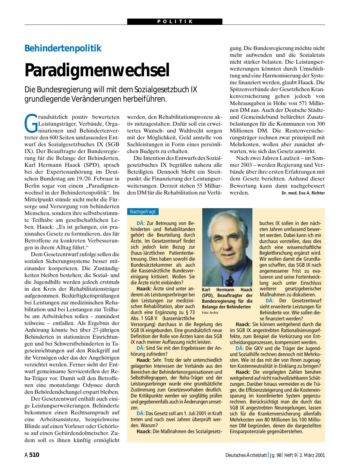 Vorschauseite 1: Nachgefragt