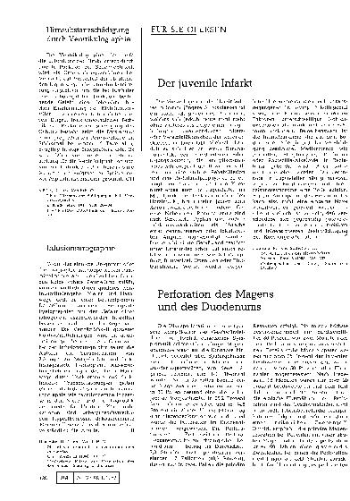 Vorschauseite 1: Der juvenile Infarkt