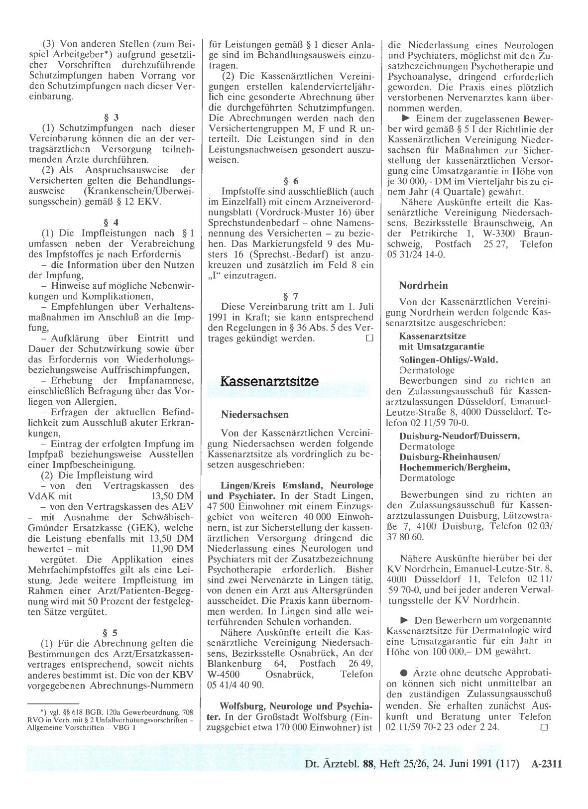 Vorschauseite 1: Kassenarztsitze