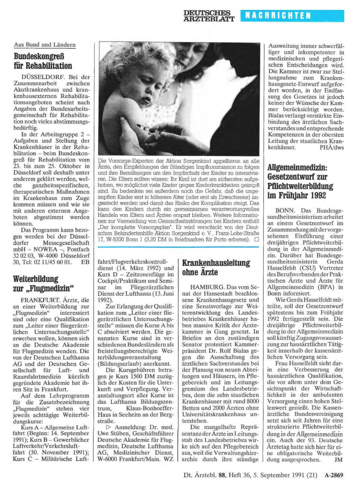 Vorschauseite 1: Bundeskongreß für Rehabilitation