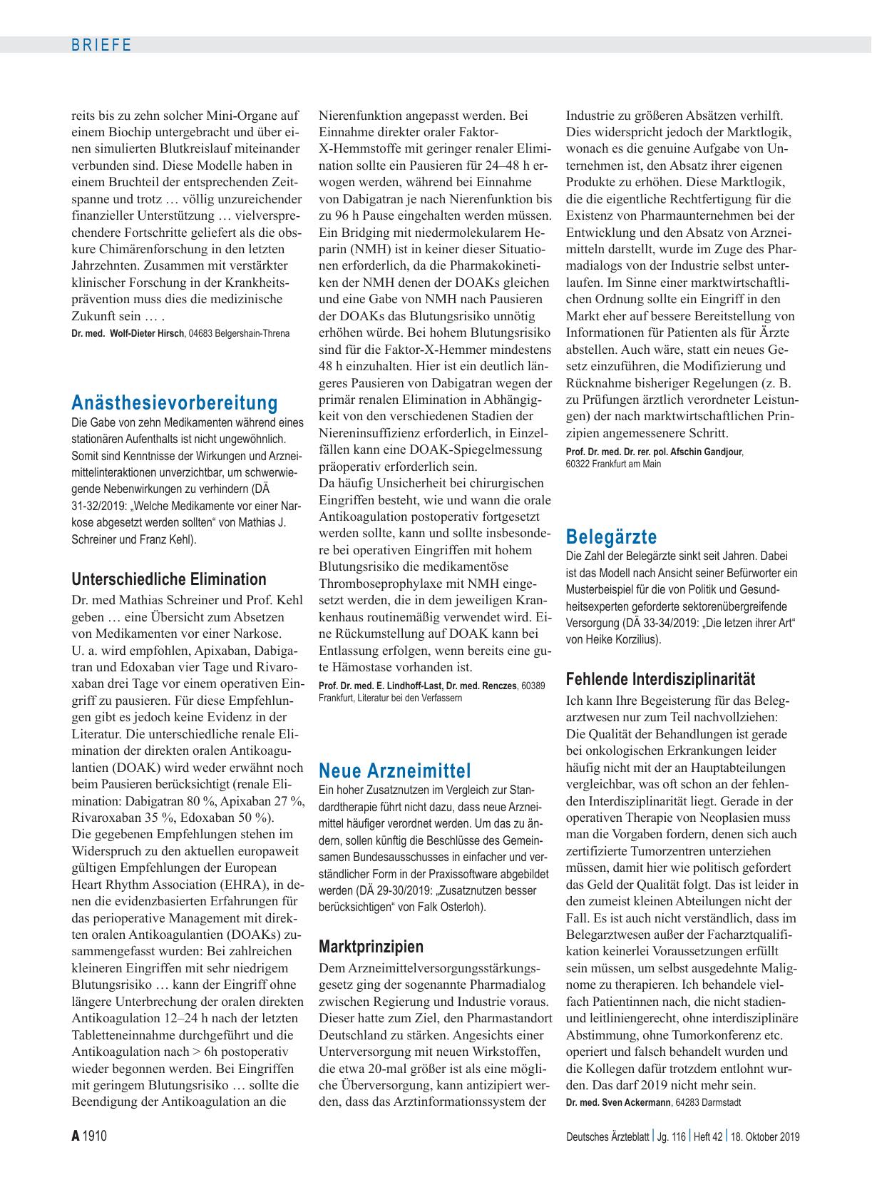 Vorschauseite 1: Anästhesievorbereitung: Unterschiedliche Elimination