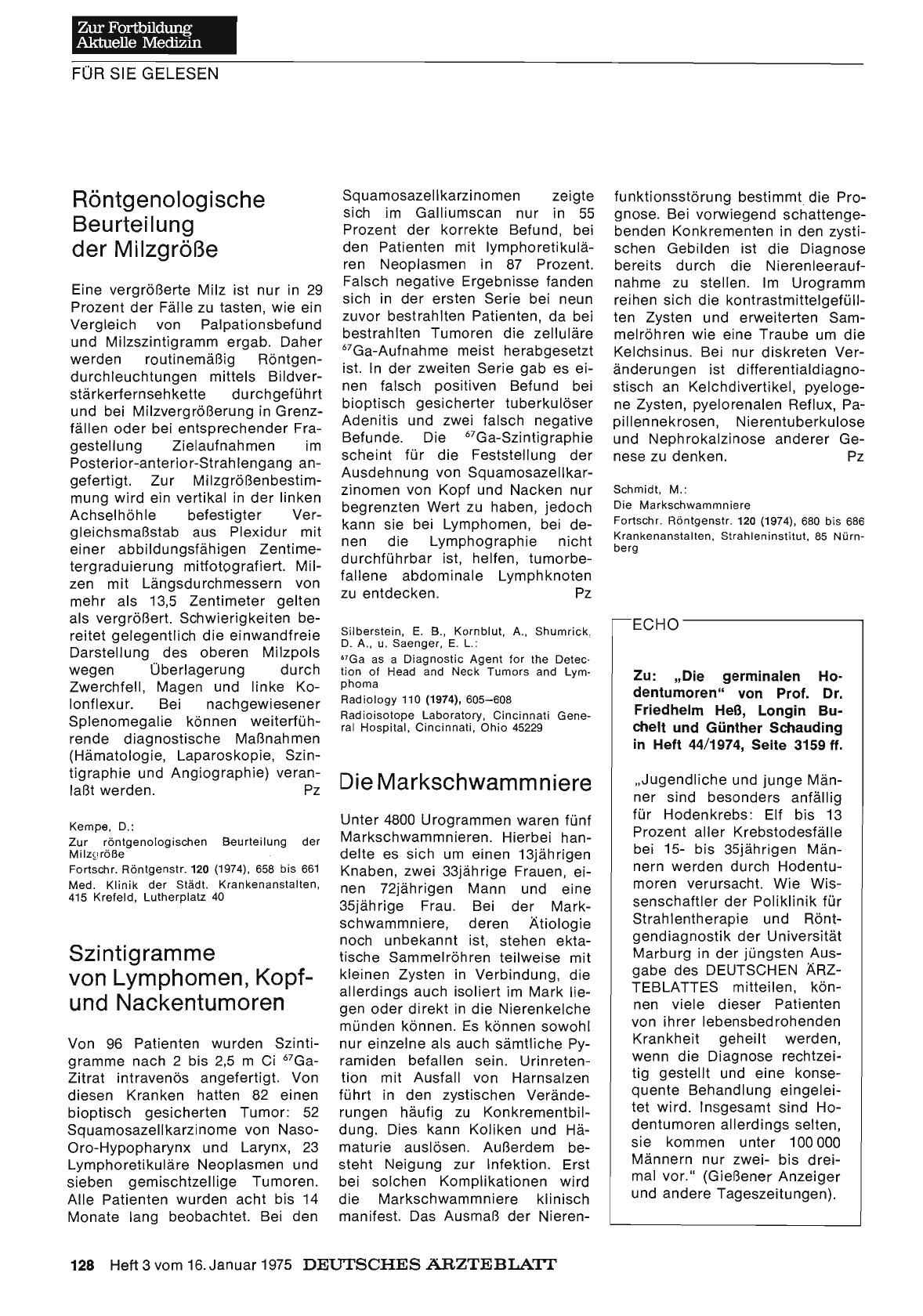 Vorschauseite 1: Röntgenologische Beurteilung der Milzgröße