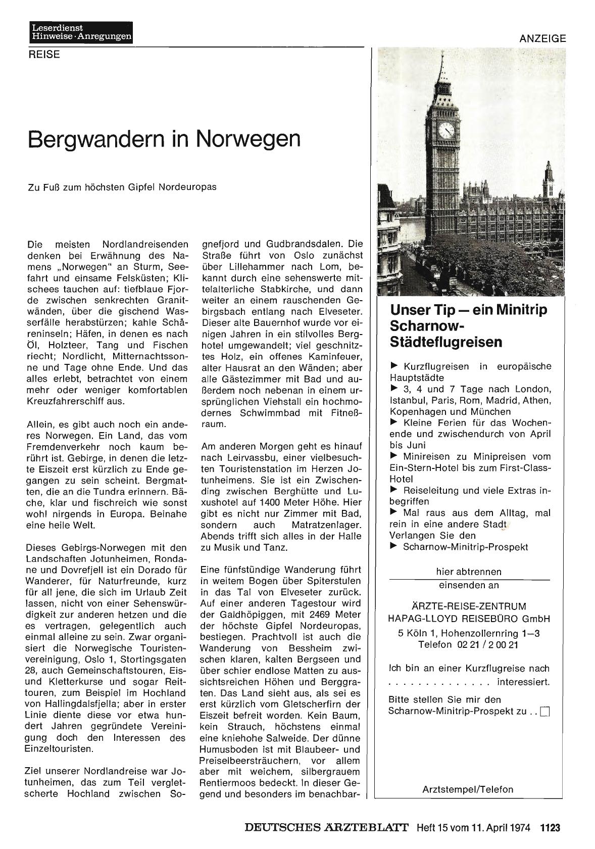 Vorschauseite 1: Bergwandern in Norwegen