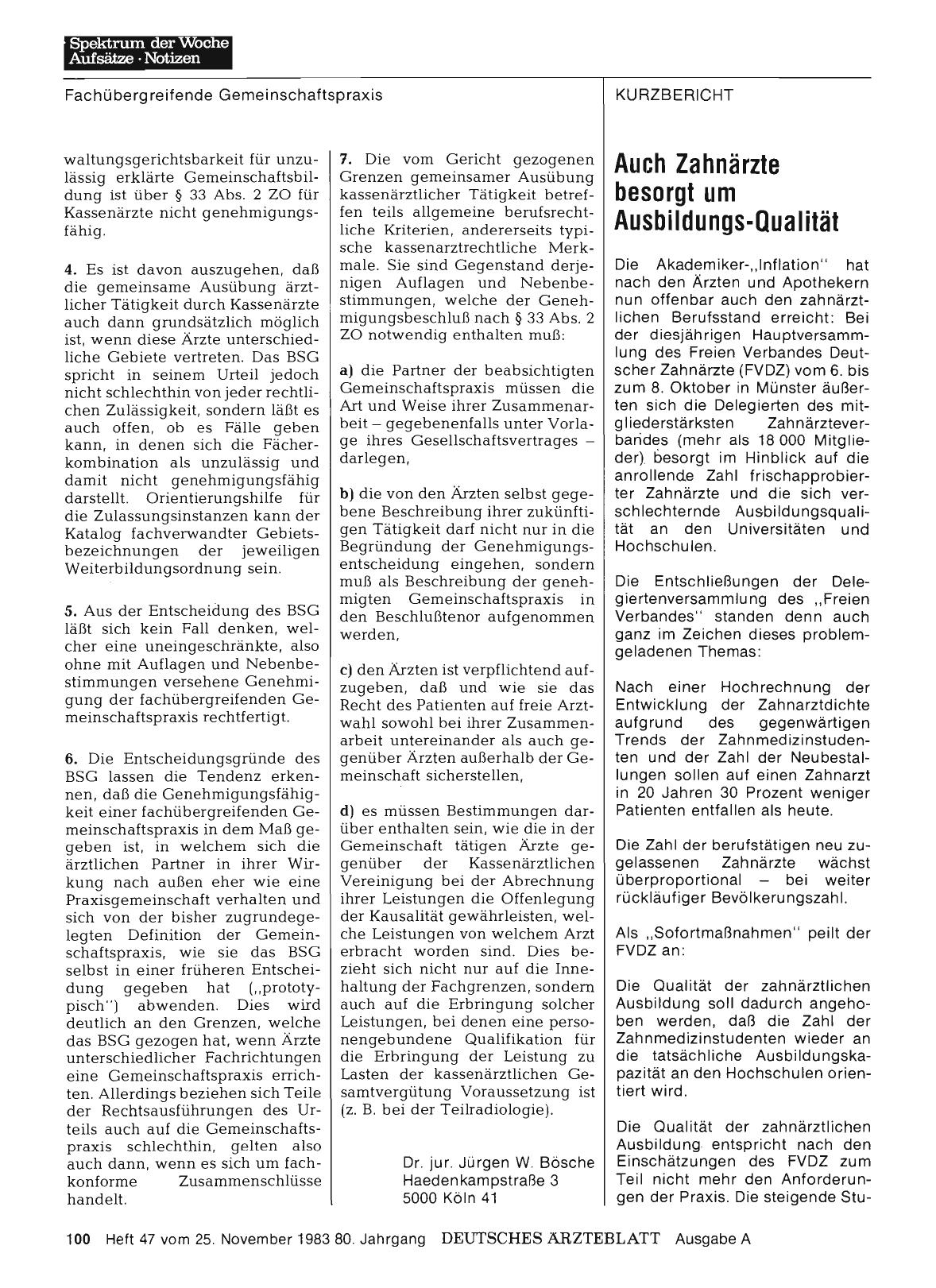 Vorschauseite 1: Auch Zahnärzte besorgt um Ausbildungs-Qualität