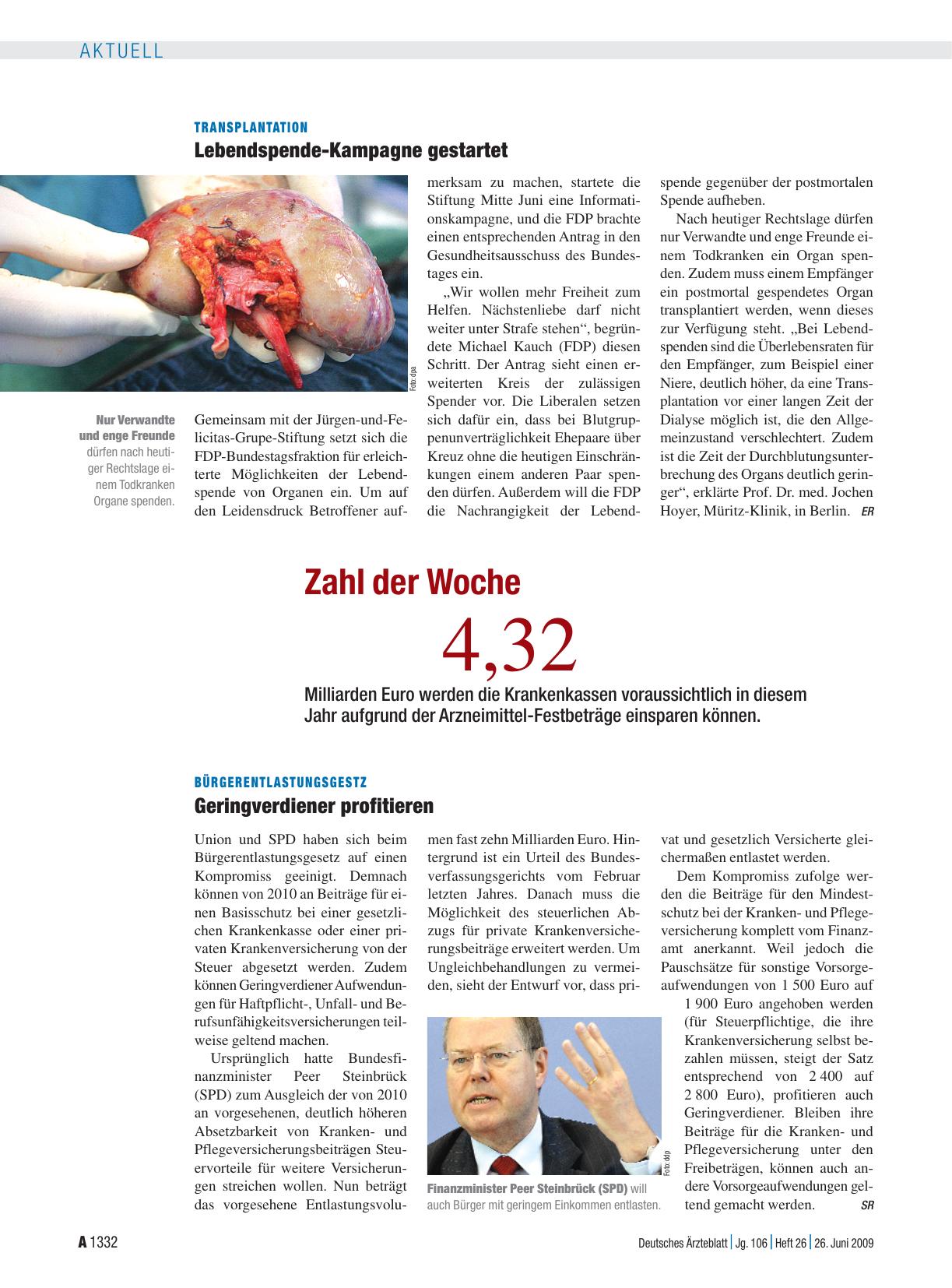 Vorschauseite 1: Bürgerentlastungsgesetz: Geringverdiener profitieren
