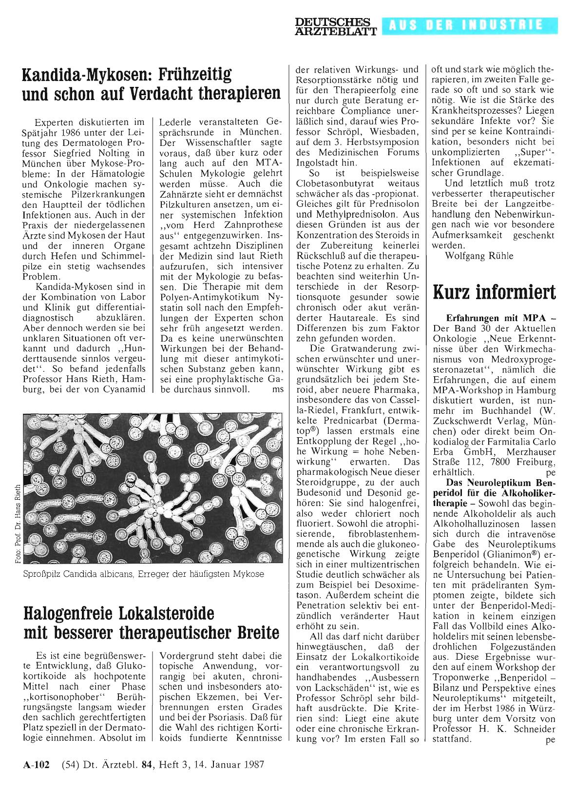 Vorschauseite 1: Halogenfreie Lokalsteroide mit besserer therapeutischer Breite