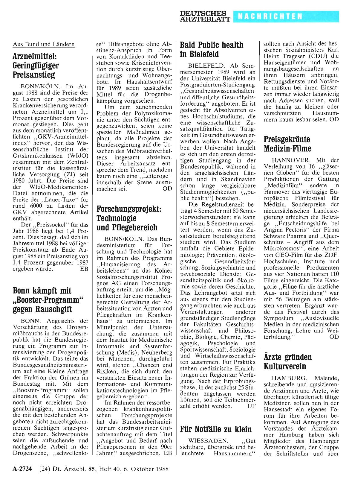 Vorschauseite 1: Für Notfälle zu klein