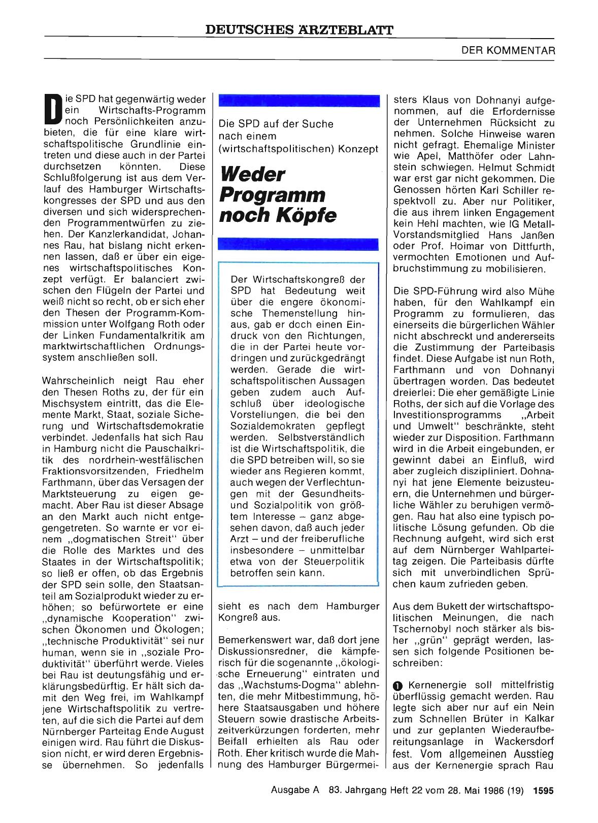 Vorschauseite 1: Weder Programm noch Köpfe