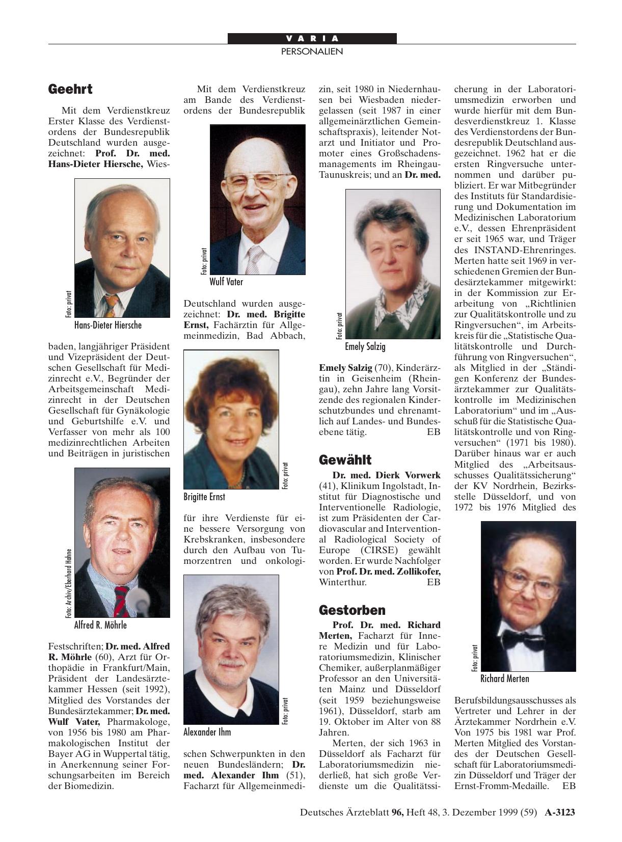 Vorschauseite 1: Geehrt