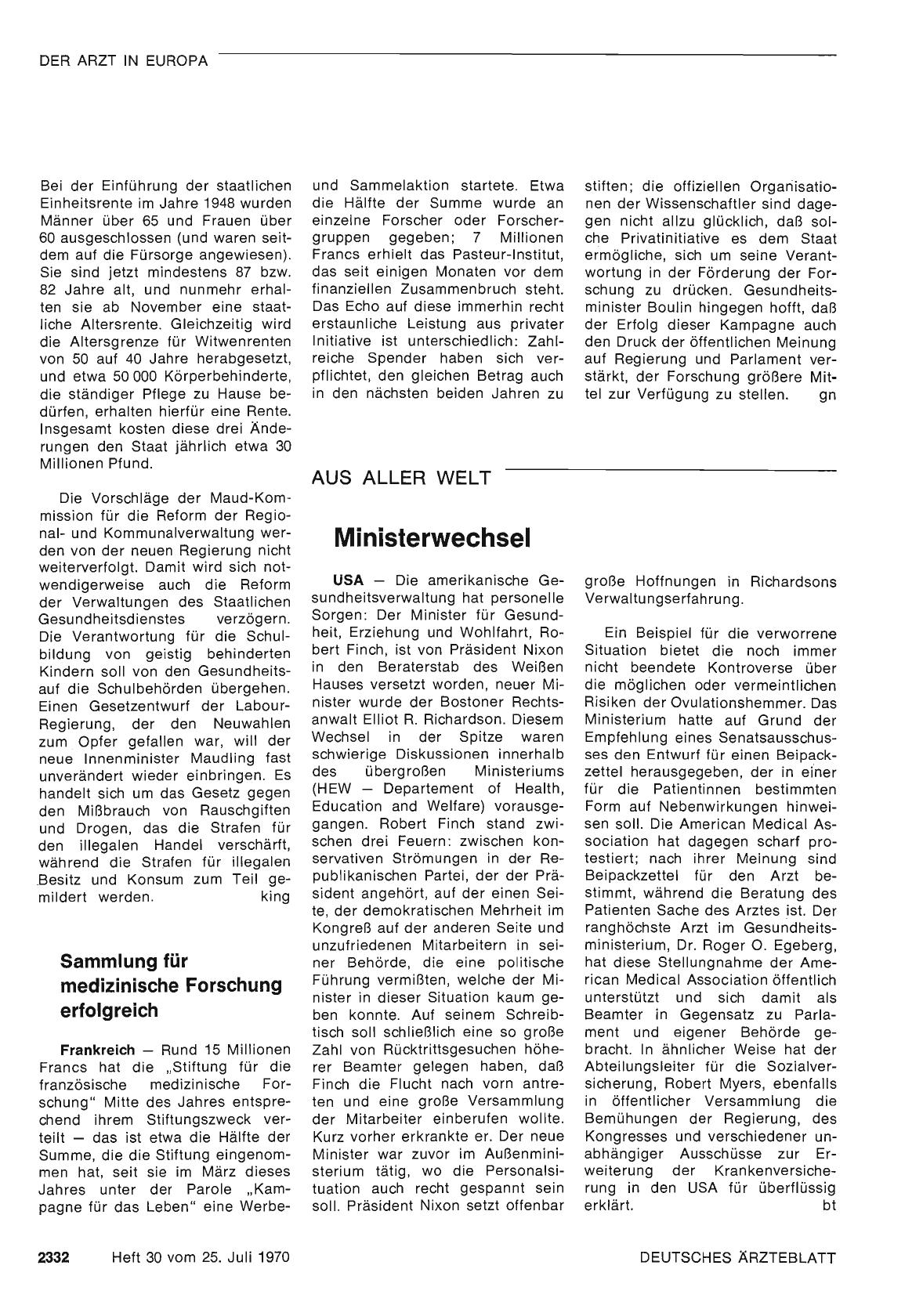 Vorschauseite 1: Sammlung für medizinische Forschung erfolgreich