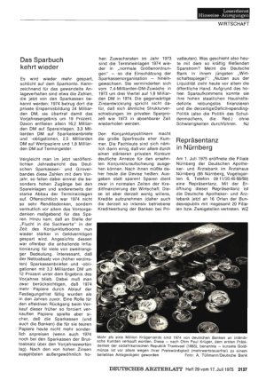 Vorschauseite 1: Das Sparbuch kehrt wieder