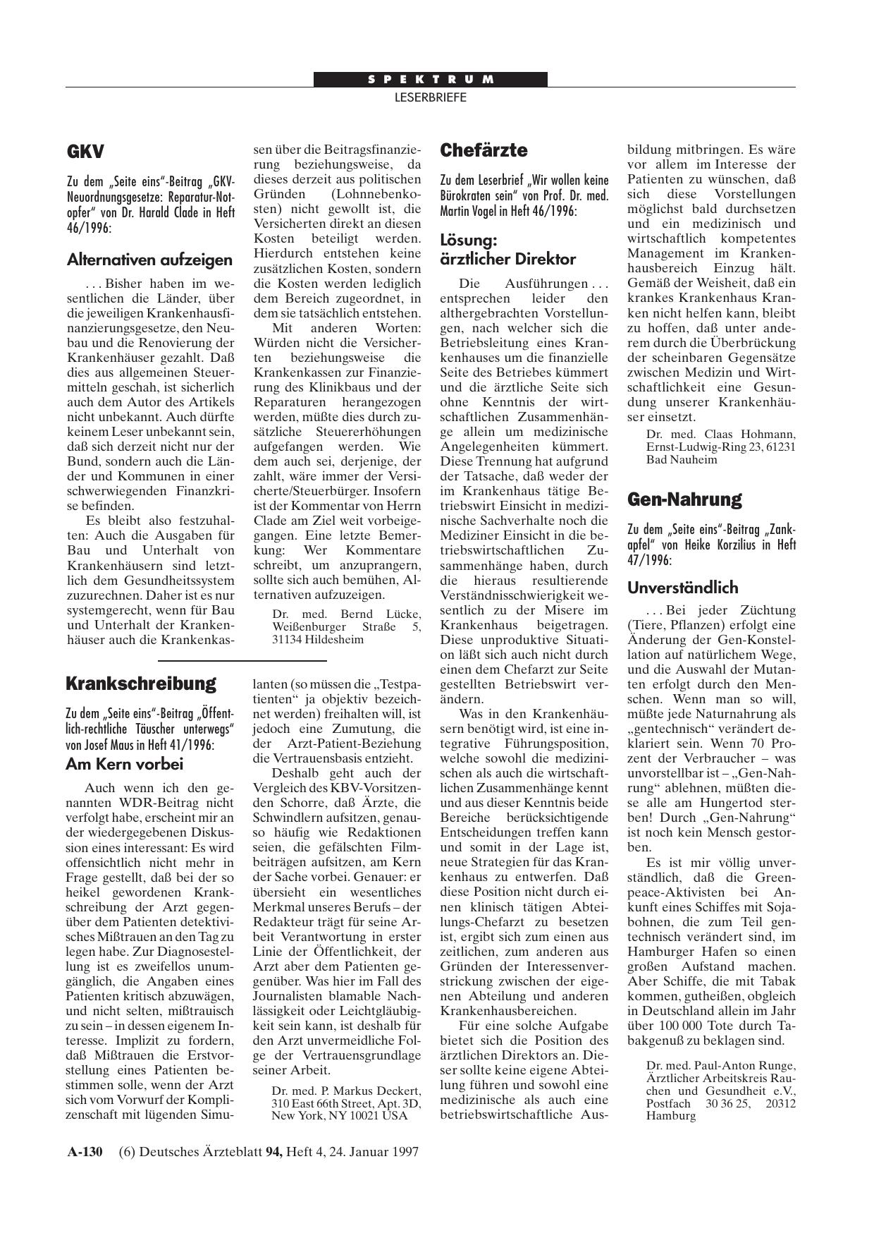Vorschauseite 1: Krankschreibung: Am Kern vorbei