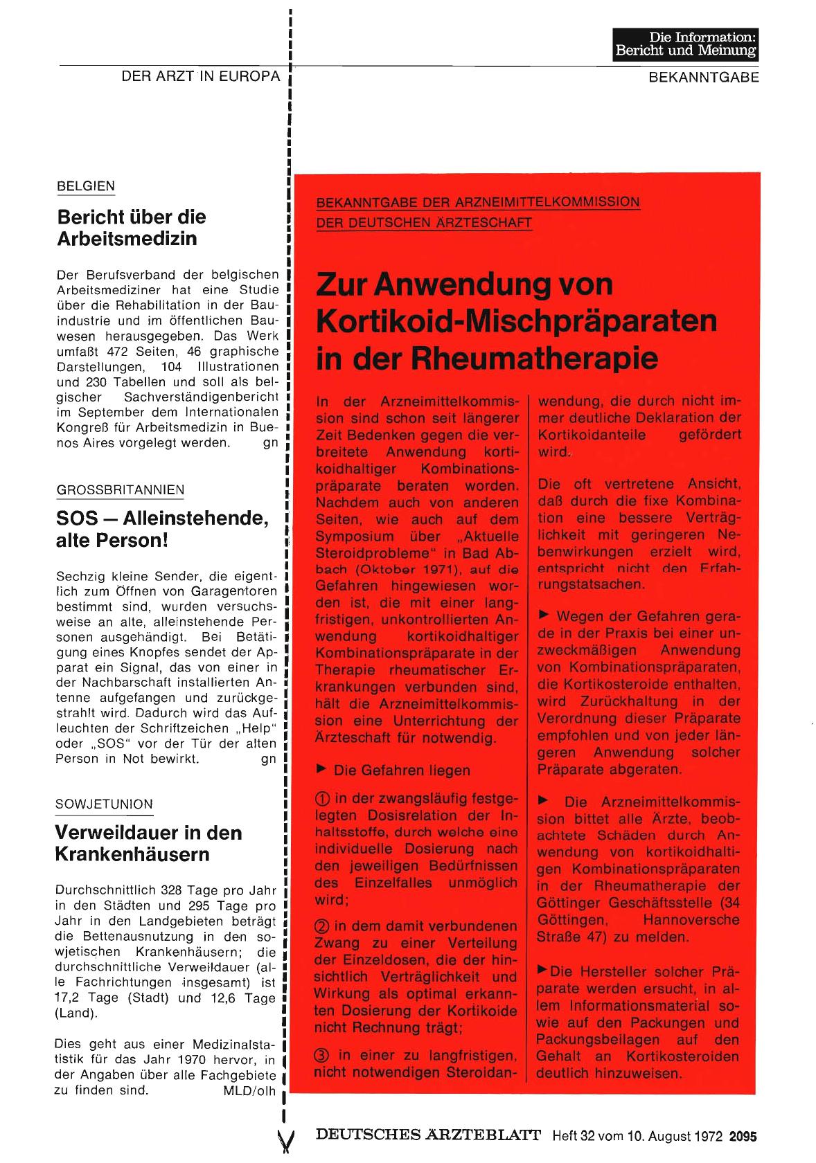 Vorschauseite 1: Grossbritannien: SOS - Alleinstehende, alte Person!