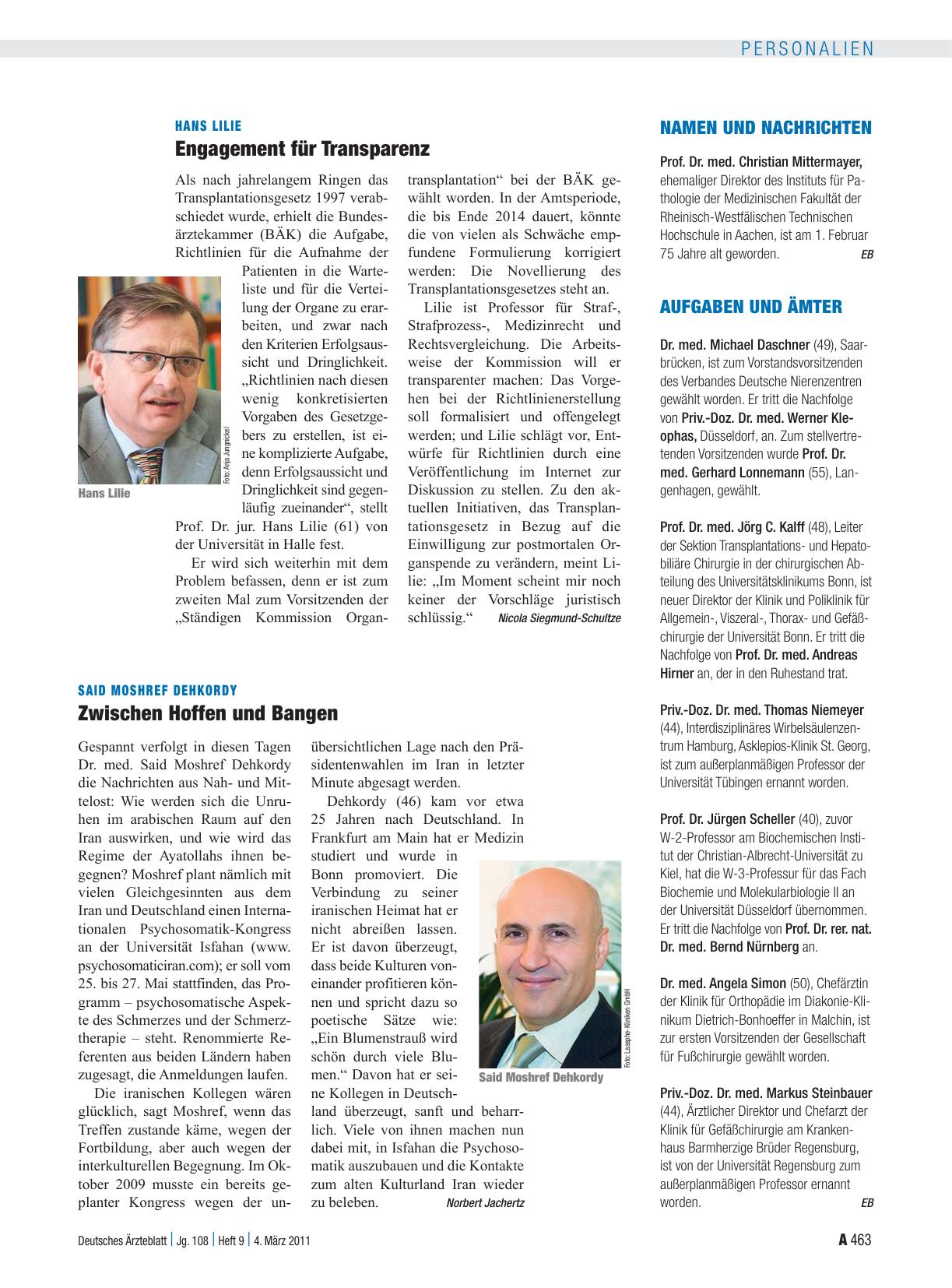 Vorschauseite 1: Aufgaben und Ämter