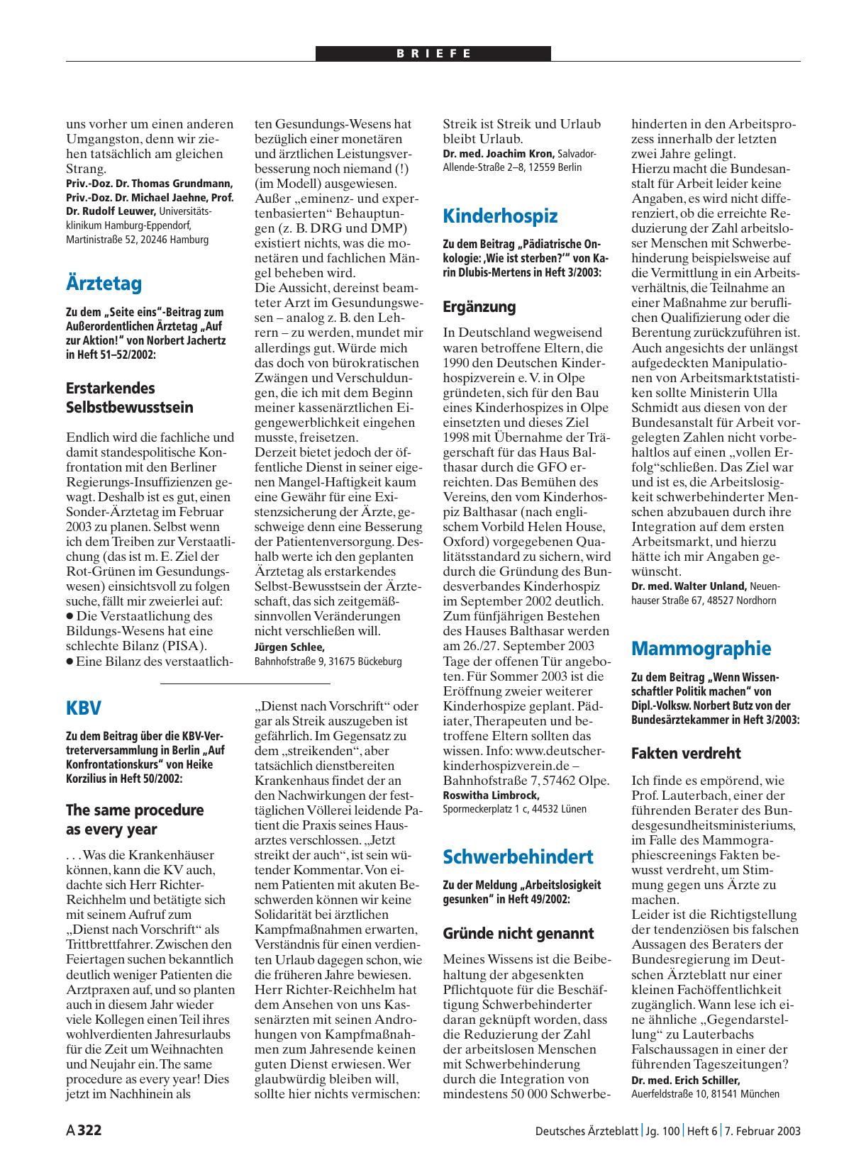 Vorschauseite 1: Kinderhospiz: Ergänzung