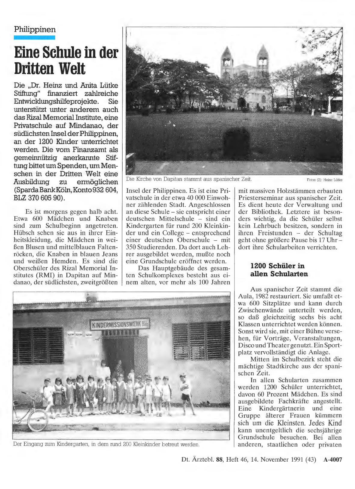 Vorschauseite 1: Philippinen: Eine Schule in der Dritten Welt