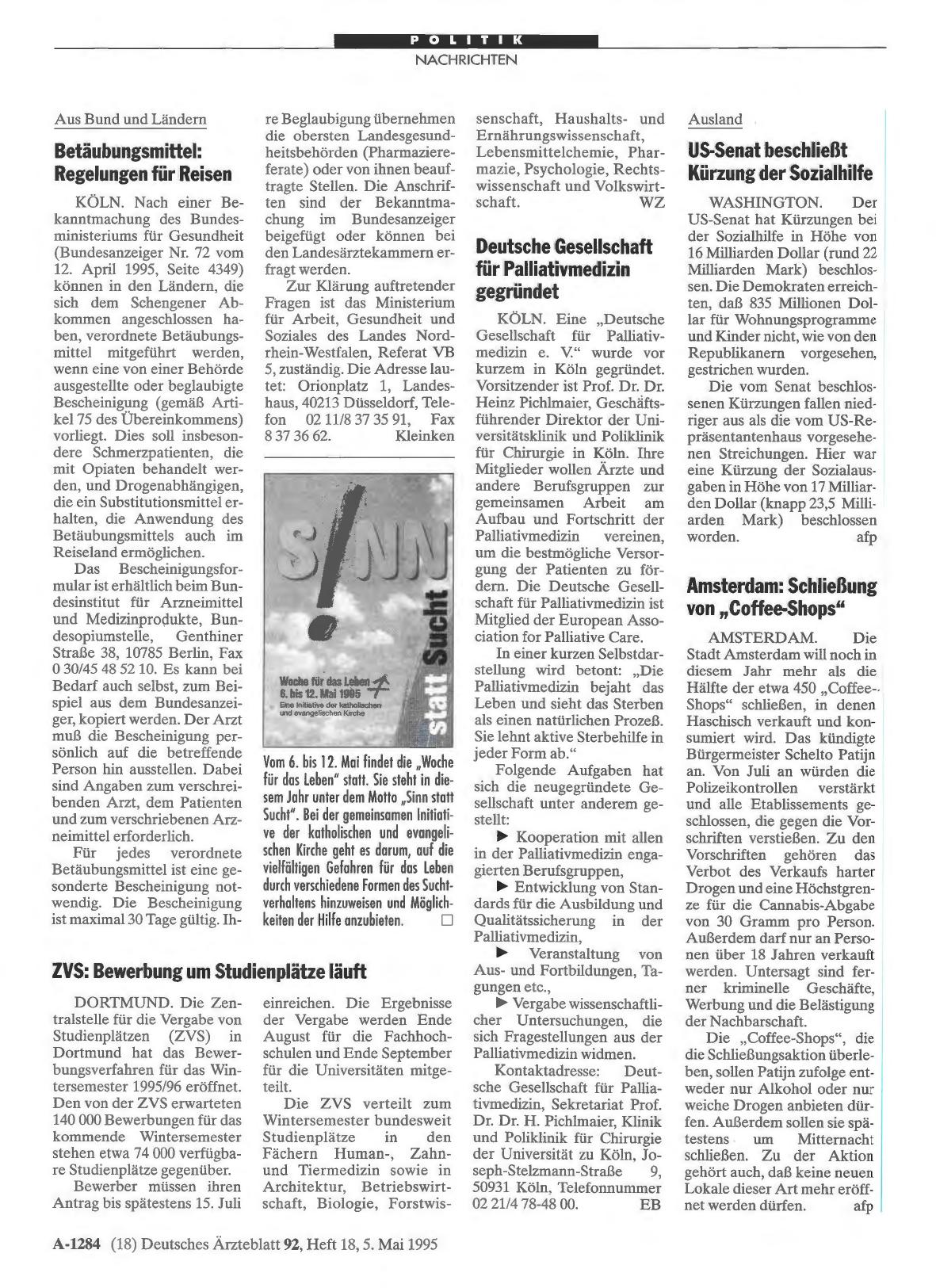 Vorschauseite 1: US-Senat beschließt Kürzung der Sozialhilfe
