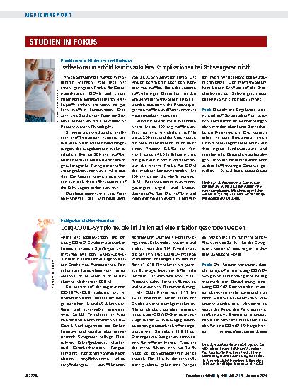 Vorschauseite 1: Fehlgedeutete Beschwerden: Long-COVID-Symptome, die irrtümlich auf eine Infektion geschoben werden
