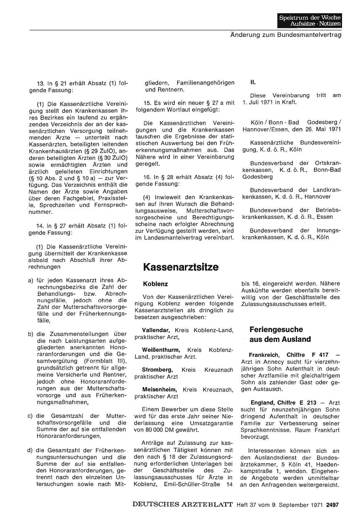 Vorschauseite 1: Kassenarztsitze