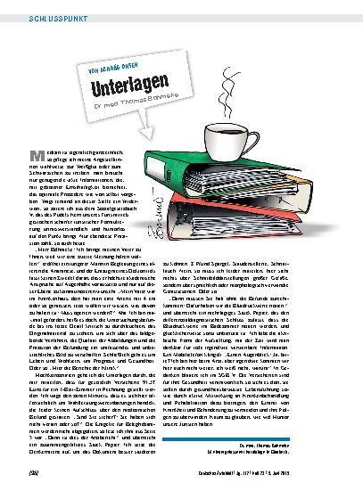 Vorschauseite 1: Von schräg unten: Unterlagen