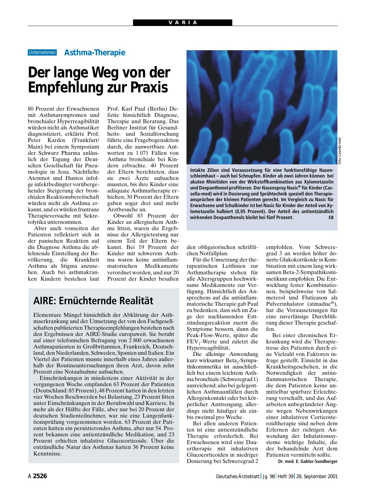Vorschauseite 1: AIRE: Ernüchternde Realität