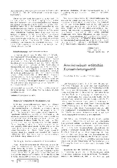 Vorschauseite 1: Ameisensäure weiterhin Konservierungsstoff