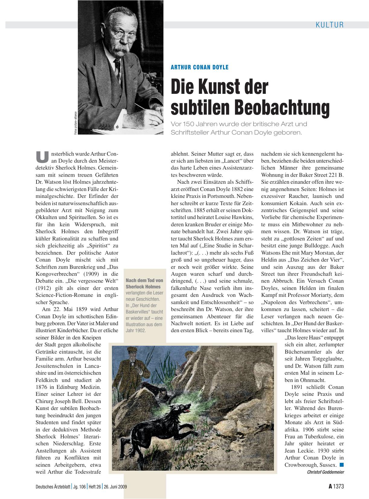 Vorschauseite 1: Arthur Conan Doyle: Die Kunst der subtilen Beobachtung