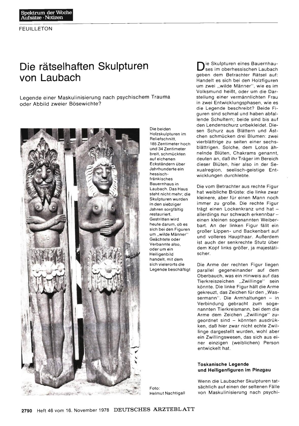 Vorschauseite 1: Die rätselhaften Skulpturen von Laubach