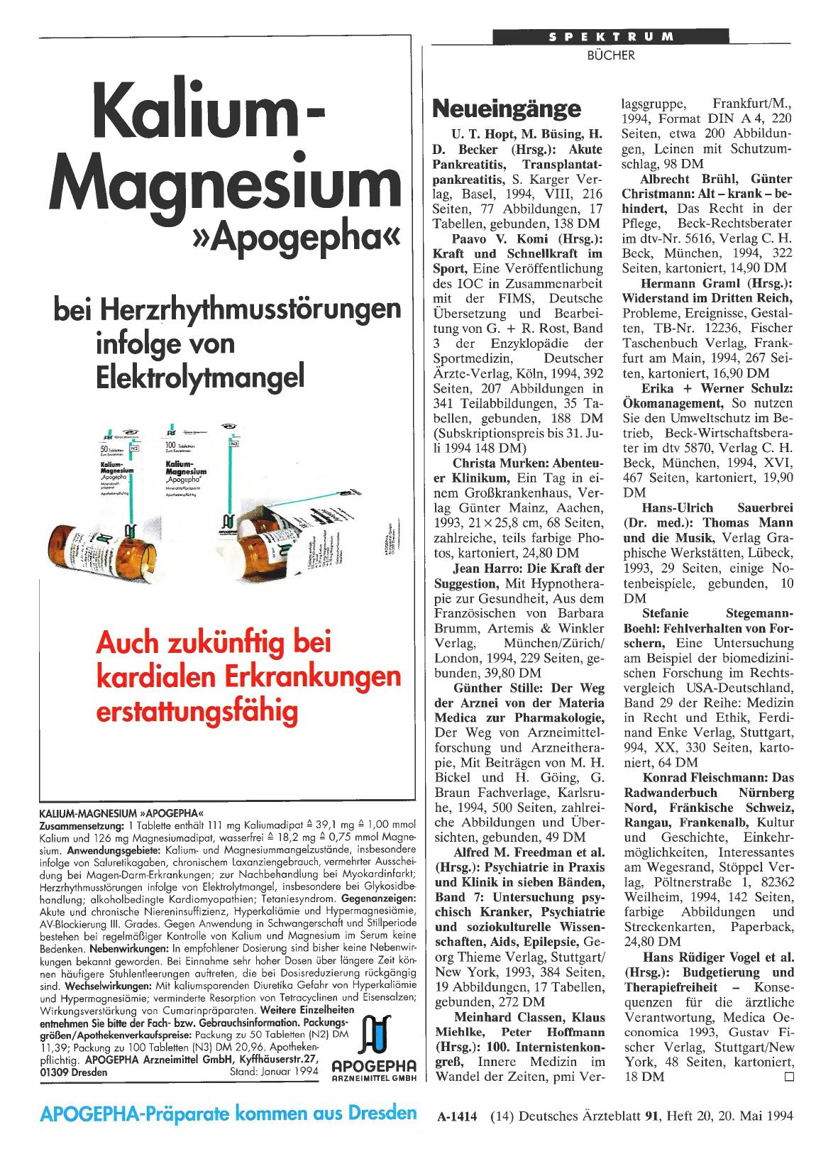 Vorschauseite 1: Neueingänge