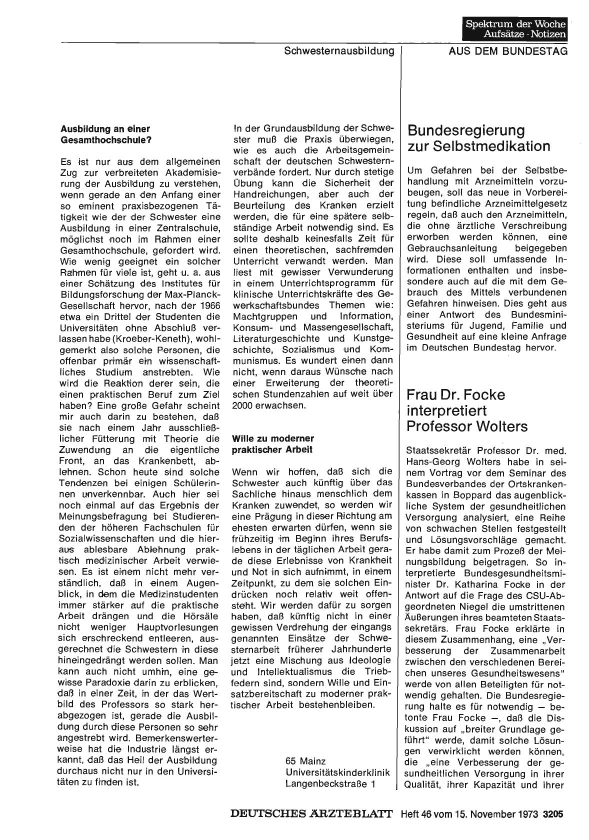 Vorschauseite 1: Frau Dr. Focke interpretiert Professor Wolters