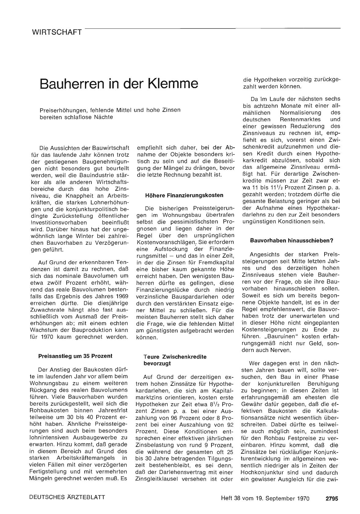 Vorschauseite 1: Bauherren in der Klemme