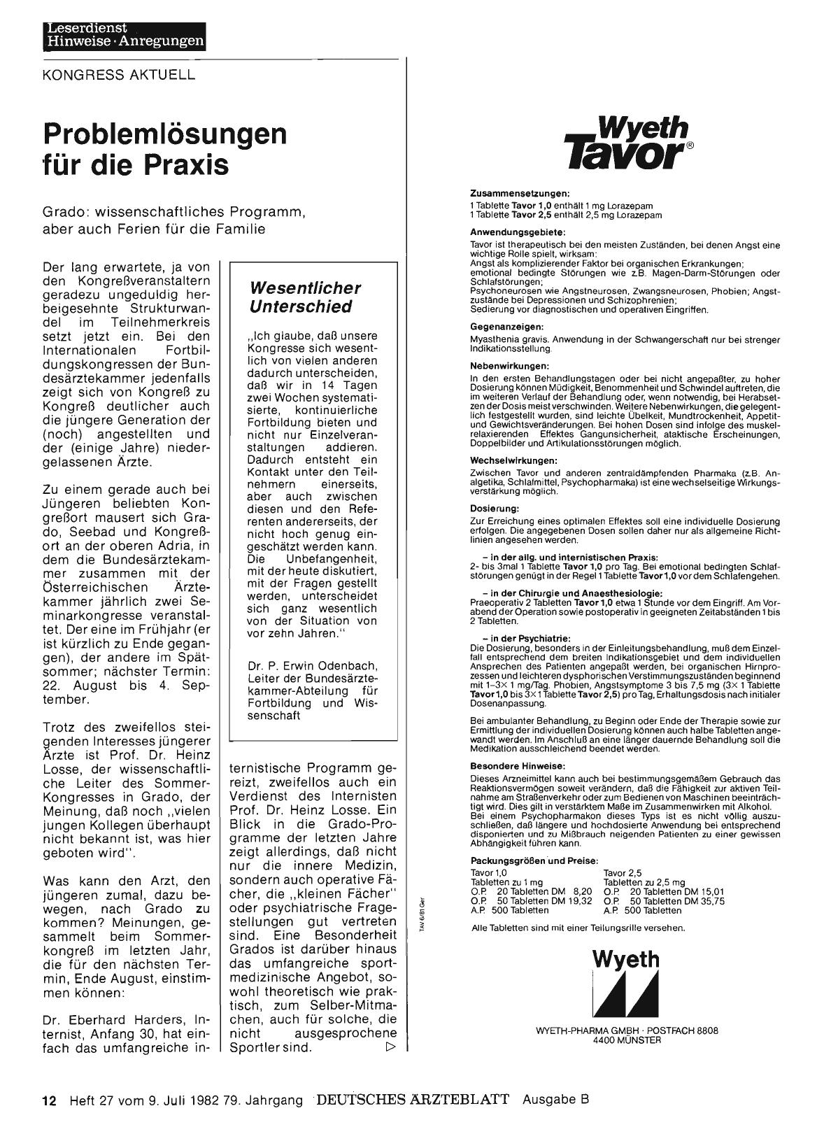 Vorschauseite 1: Problemlösungen für die Praxis: Grado: wissenschaftliches Programm, aber auch Ferien für die Familie