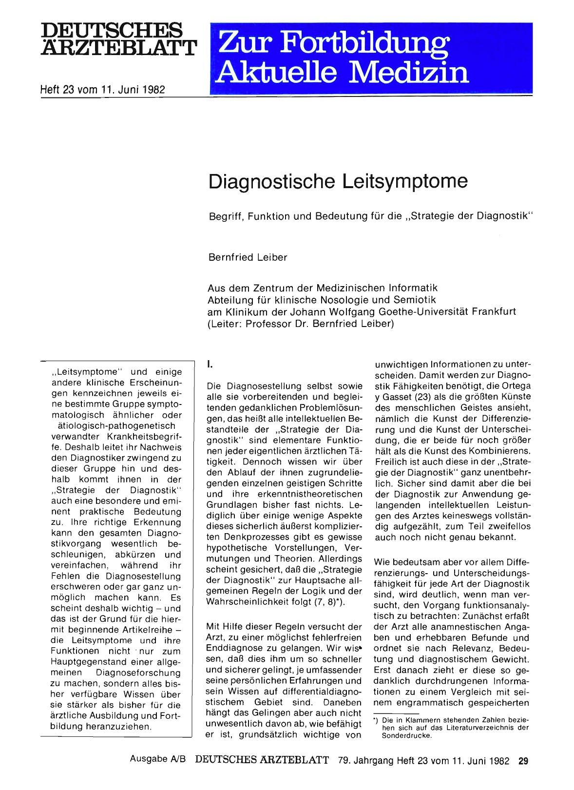 Vorschauseite 1: Diagnostische Leitsymptome