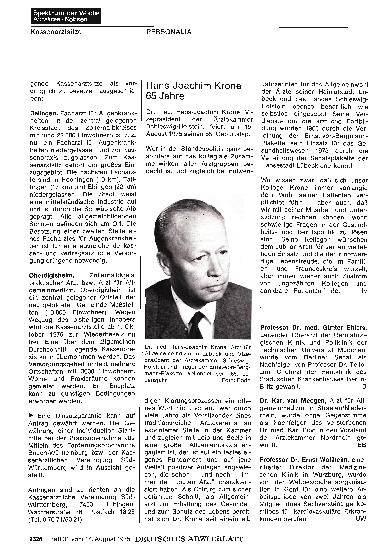 Vorschauseite 1: Professor Dr. Ernst Wollheim