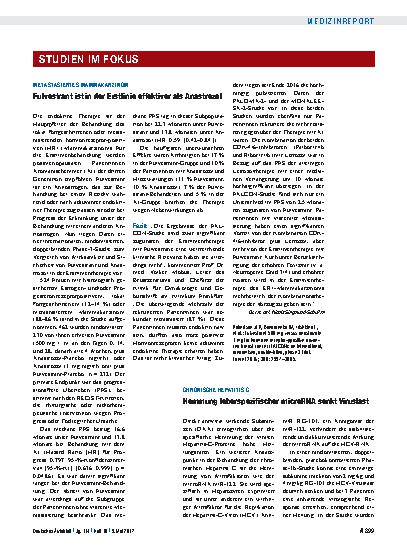 Vorschauseite 1: Metastasiertes Mammakarzinom: Fulvestrant ist in der Erstlinie effektiver als Anastrozol