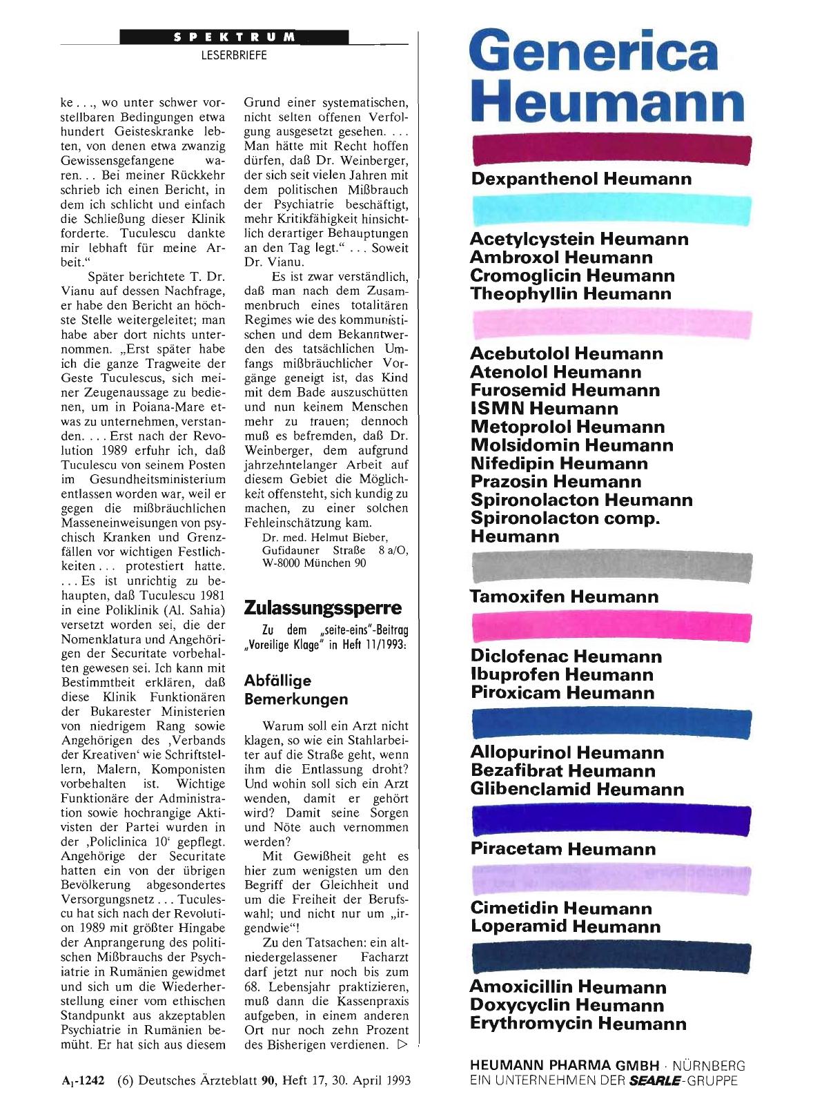 Vorschauseite 1: Zulassungssperre: Abfällige Bemerkungen