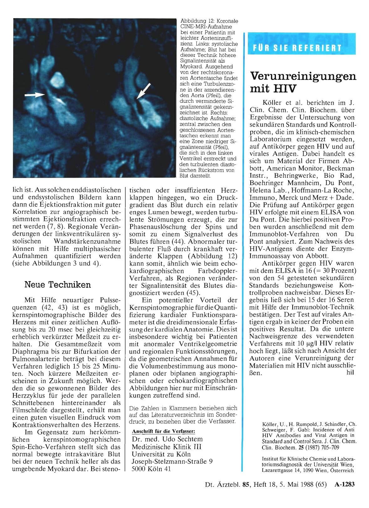 Vorschauseite 1: Verunreinigungen mit HIV