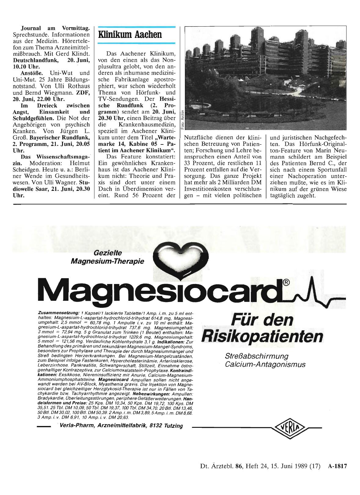 Vorschauseite 1: Klinikum Aachen